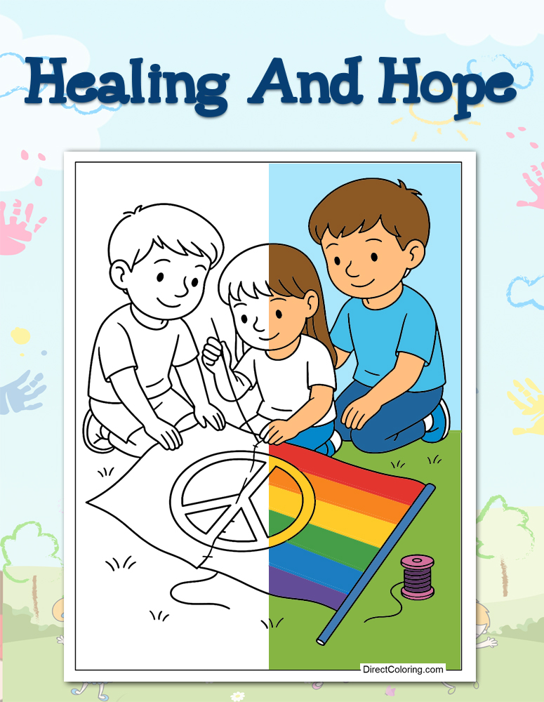 Healing and Hope Coloring Pages